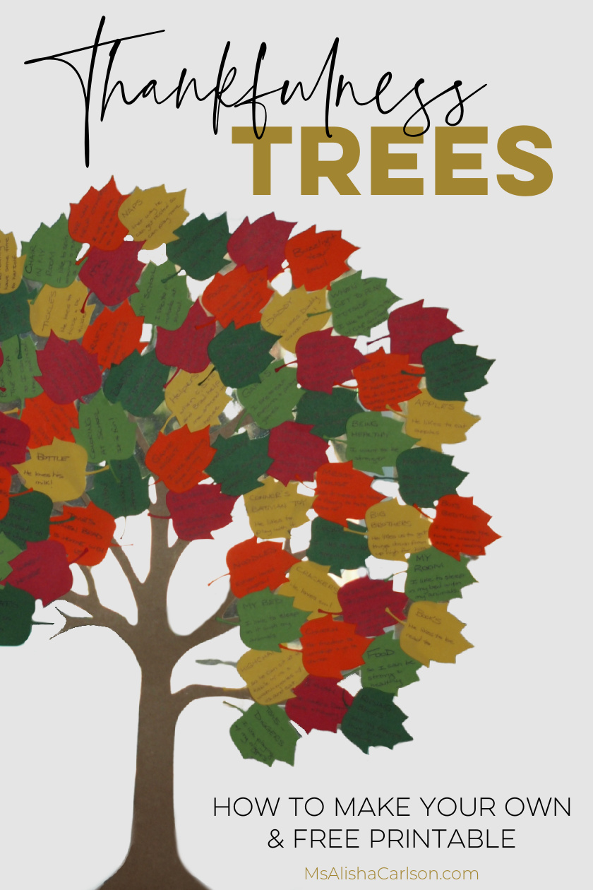 Pinterest Thankfulness Tree