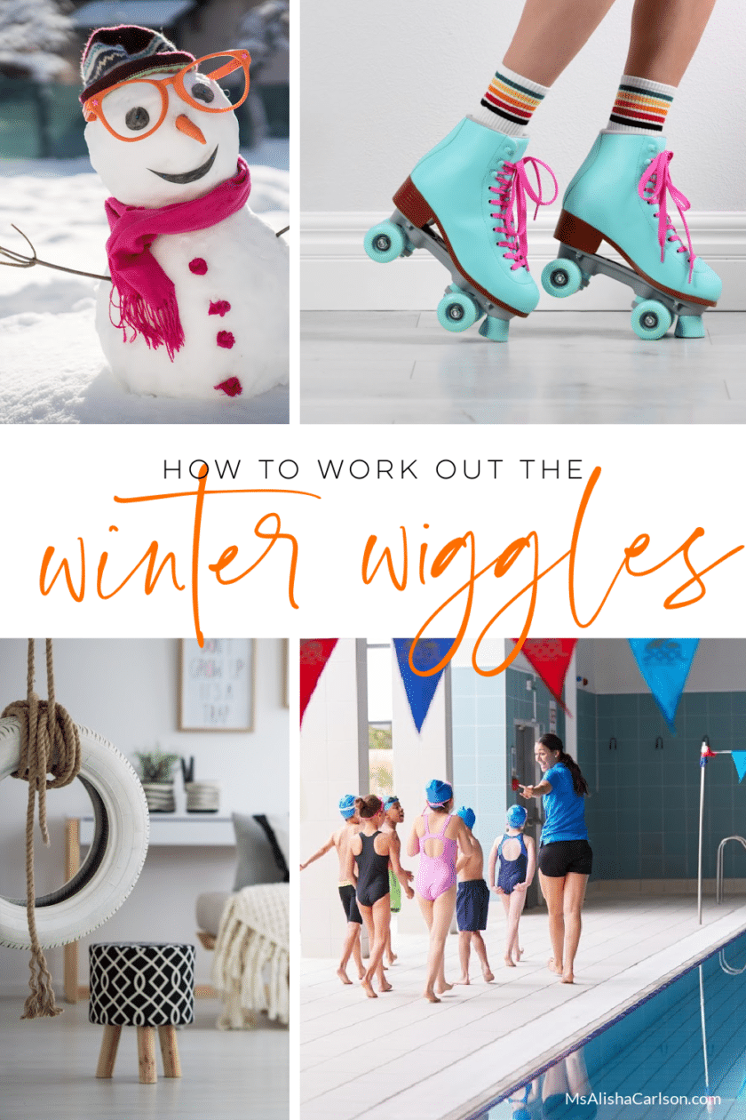 Work Out the Winter Wiggles pinnable Pinterest image