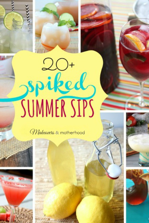 20+ Spiked Summer drink recipes; msalishacarlson.com/