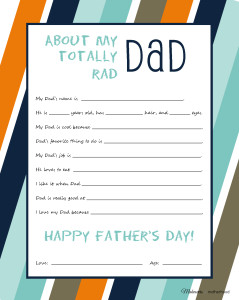 My Totally Rad Dad (printable); msalishacarlson.com/