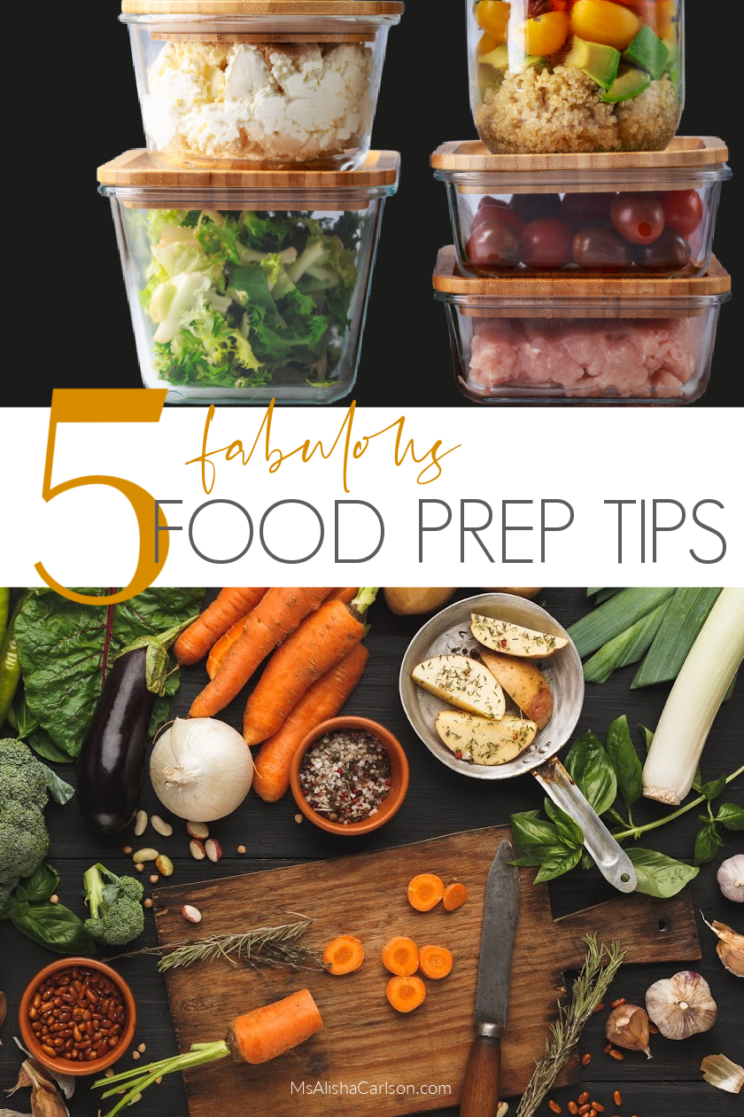 Food Prep Tips pinnable Pinterest image
