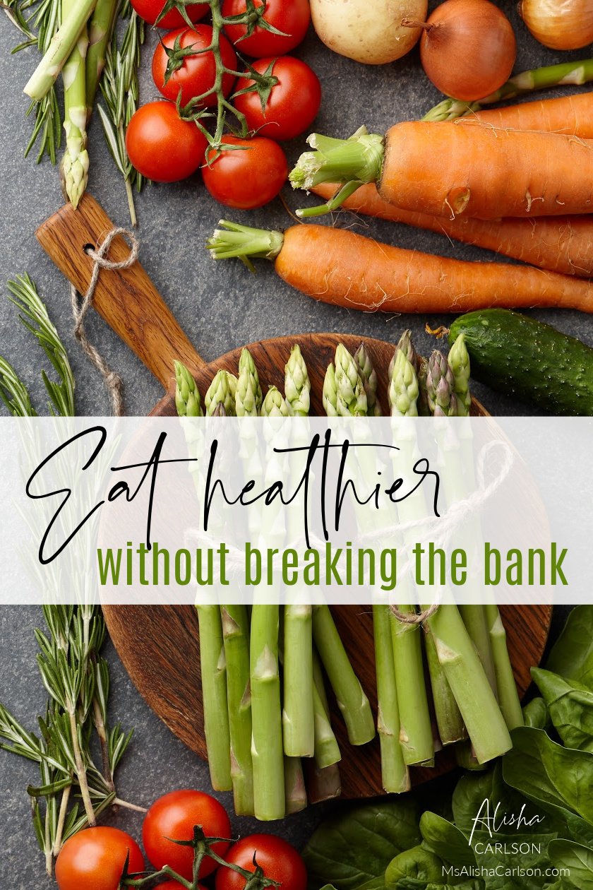 Eat Healthier pinnable Pinterest image