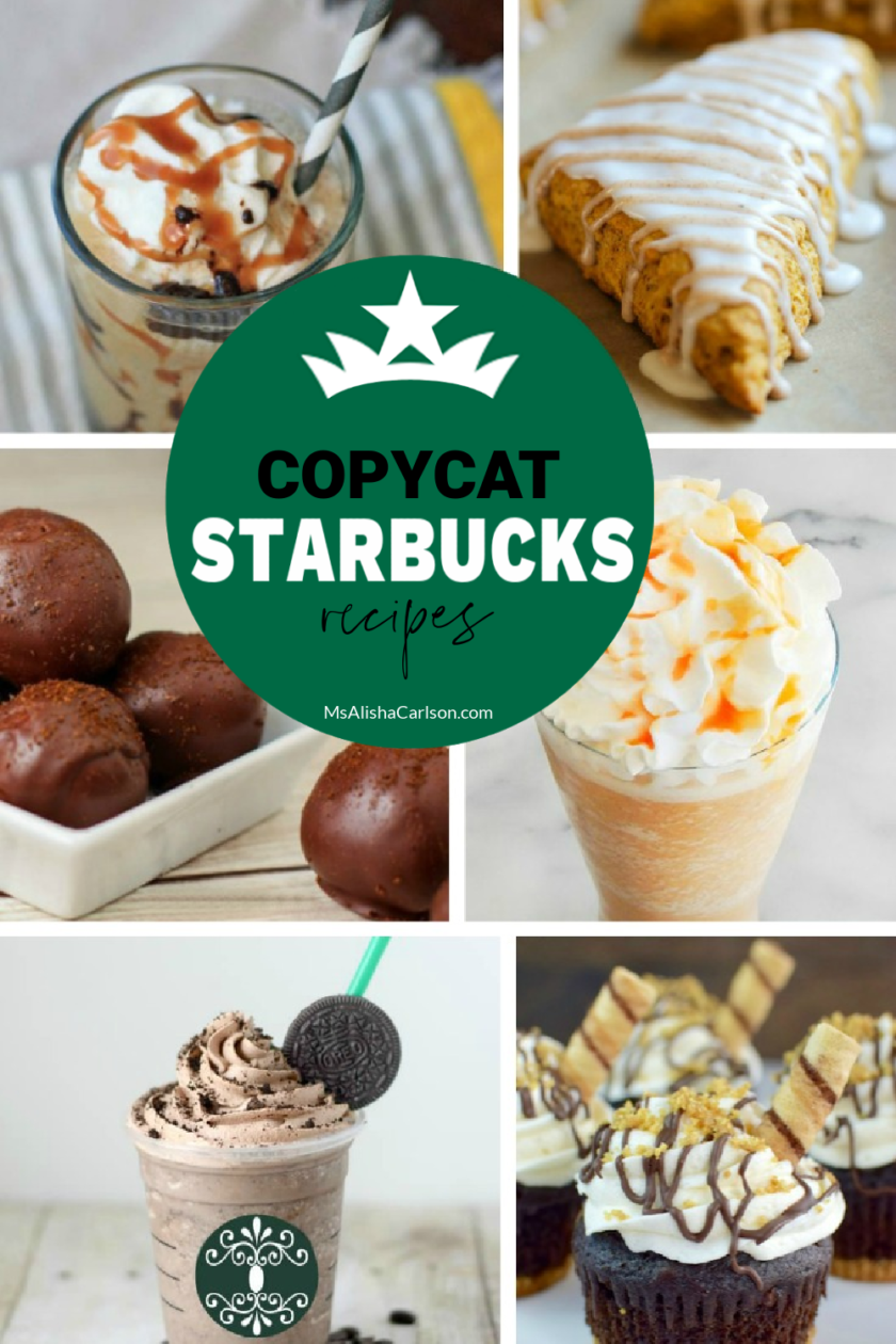 Copycat Starbucks Recipes pinnable Pinterest image
