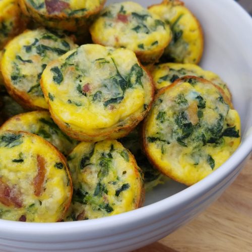 Spinach and Bacon Quiche Bites