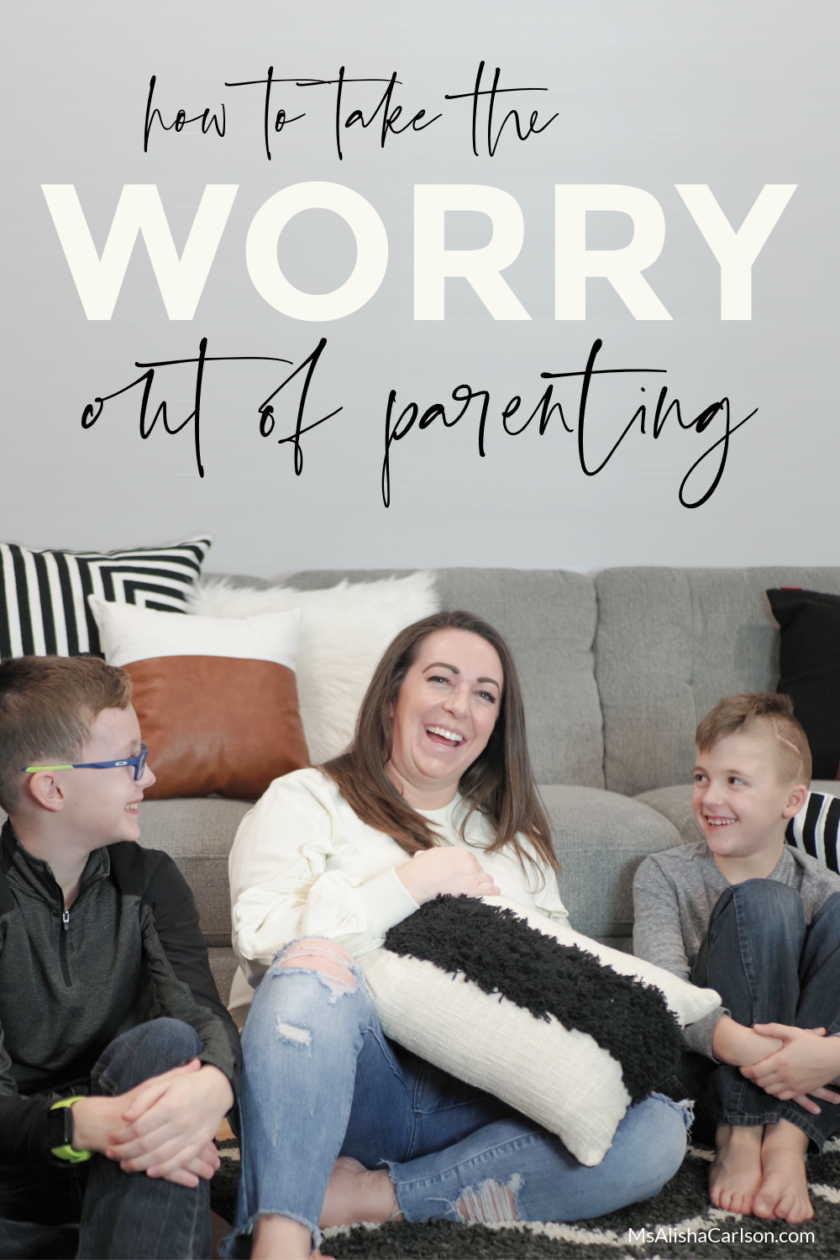 How to Take the Worry Out of Parenting pinnable Pinterest image
